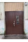 Металеві двері в під’їзд з ковкою, склопакетом та кодовим замком