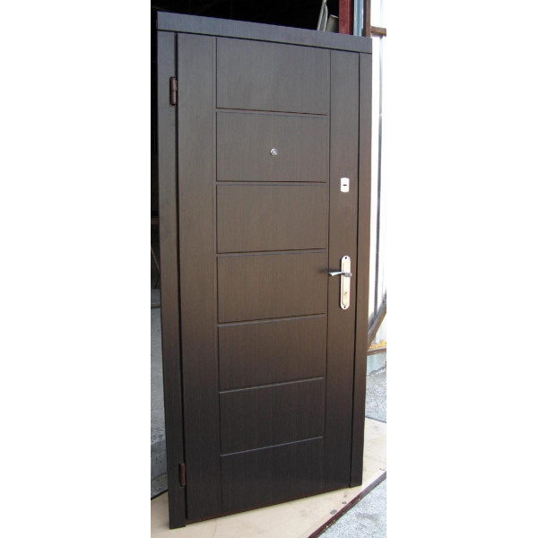 Двері вхідні TEHNO DVERI Економ Канзас квартира 960х2050 Венге