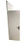 Двері вхідні з фрамугою технічні TEHNO DVERI металеві однолистові ліві 600х2300 мм Білий