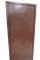 Двері вхідні технічні TEHNO DVERI металеві однолистові праві 940х2050 см Коричневий Ral 8017
